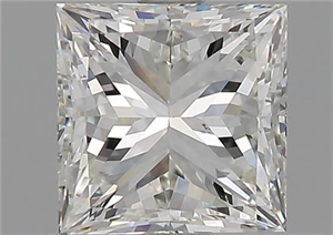 Picture of Natural Diamond 1.50 Carats, Princess with  Cut, H Color, VS2 Clarity and Certified by GIA