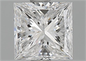 Natural Diamond 1.02 Carats, Princess with  Cut, E Color, SI1 Clarity and Certified by GIA