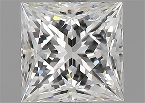 Picture of Natural Diamond 1.03 Carats, Princess with  Cut, I Color, VVS2 Clarity and Certified by GIA