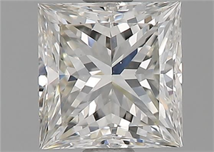 Picture of Natural Diamond 1.01 Carats, Princess with  Cut, J Color, VVS1 Clarity and Certified by GIA