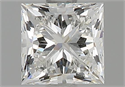 Natural Diamond 1.00 Carats, Princess with  Cut, G Color, VS1 Clarity and Certified by GIA