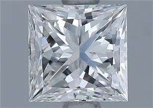 Foto Diamante Natural 0.96 quilates, Princesa , Color G, claridad VS2 y certificado GIA de