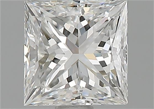 Picture of Natural Diamond 1.01 Carats, Princess with  Cut, F Color, VS1 Clarity and Certified by GIA