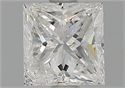 Natural Diamond 1.01 Carats, Princess with  Cut, G Color, I2 Clarity and Certified by GIA