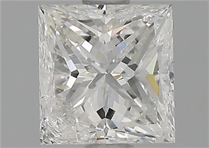 Picture of Natural Diamond 1.01 Carats, Princess with  Cut, G Color, I2 Clarity and Certified by GIA