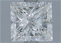 Natural Diamond 1.00 Carats, Princess with  Cut, H Color, SI1 Clarity and Certified by GIA
