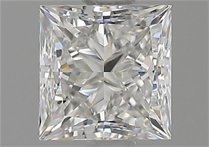 Picture of Natural Diamond 0.90 Carats, Princess with  Cut, G Color, SI1 Clarity and Certified by GIA