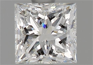 Picture of Natural Diamond 0.90 Carats, Princess with  Cut, G Color, SI1 Clarity and Certified by GIA