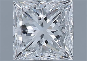 Foto Diamante Natural 0.90 quilates, Princesa , Color E, claridad VVS2 y certificado GIA de