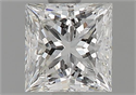 Natural Diamond 0.90 Carats, Princess with  Cut, G Color, SI1 Clarity and Certified by GIA