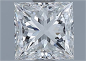 Natural Diamond 0.90 Carats, Princess with  Cut, H Color, VVS2 Clarity and Certified by GIA