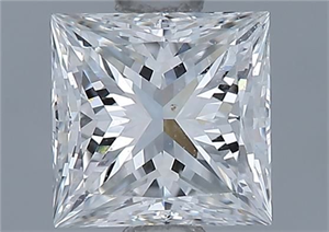 Picture of Natural Diamond 0.90 Carats, Princess with  Cut, G Color, VS2 Clarity and Certified by GIA