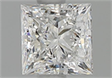 Natural Diamond 0.81 Carats, Princess with  Cut, F Color, VS1 Clarity and Certified by GIA