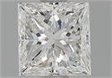 Natural Diamond 0.85 Carats, Princess with  Cut, F Color, VS1 Clarity and Certified by GIA