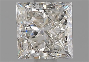 Picture of Natural Diamond 0.90 Carats, Princess with  Cut, H Color, SI1 Clarity and Certified by GIA