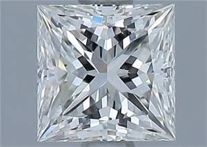 Picture of Natural Diamond 0.84 Carats, Princess with  Cut, I Color, VS1 Clarity and Certified by GIA