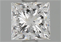 Natural Diamond 0.80 Carats, Princess with  Cut, E Color, VVS2 Clarity and Certified by GIA