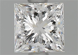 Picture of Natural Diamond 0.80 Carats, Princess with  Cut, E Color, VVS2 Clarity and Certified by GIA