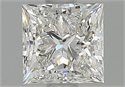 Natural Diamond 0.90 Carats, Princess with  Cut, I Color, VS1 Clarity and Certified by GIA