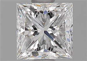Picture of Natural Diamond 0.70 Carats, Princess with  Cut, F Color, VVS2 Clarity and Certified by GIA