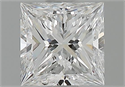 Diamante Natural 0.74 quilates, Princesa , Color E, claridad VVS2 y certificado GIA