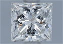Natural Diamond 0.72 Carats, Princess with  Cut, I Color, I1 Clarity and Certified by GIA