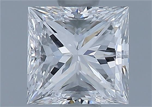Foto Diamante Natural 0.70 quilates, Princesa , Color D, claridad VVS2 y certificado GIA de