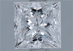 Foto Diamante Natural 0.78 quilates, Princesa , Color E, claridad VS1 y certificado GIA de