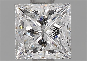 Foto Diamante Natural 0.72 quilates, Princesa , Color F, claridad IF y certificado GIA de