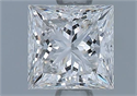 Natural Diamond 0.70 Carats, Princess with  Cut, G Color, VVS1 Clarity and Certified by GIA
