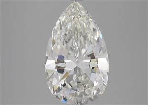 Picture of Natural Diamond 3.02 Carats, Pear with  Cut, H Color, VVS2 Clarity and Certified by GIA