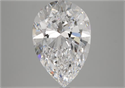 Natural Diamond 5.01 Carats, Pear with  Cut, D Color, IF Clarity and Certified by GIA
