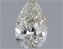 Natural Diamond 0.40 Carats, Pear with  Cut, J Color, SI1 Clarity and Certified by IGI