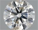 Natural Diamond 0.41 Carats, Round with Excellent Cut, J Color, I1 Clarity and Certified by IGI