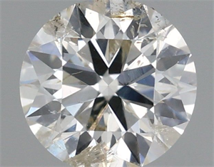 Picture of Natural Diamond 0.41 Carats, Round with Excellent Cut, J Color, I1 Clarity and Certified by IGI