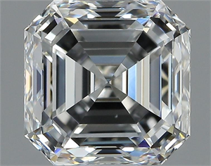 Picture of Natural Diamond 1.30 Carats, Asscher with  Cut, G Color, VS1 Clarity and Certified by GIA