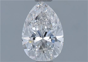 Picture of Natural Diamond 0.74 Carats, Pear with  Cut, D Color, SI1 Clarity and Certified by GIA