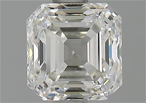 Picture of Natural Diamond 1.01 Carats, Asscher with  Cut, I Color, VS1 Clarity and Certified by GIA