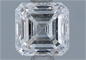 Natural Diamond 0.84 Carats, Asscher with  Cut, I Color, VVS1 Clarity and Certified by GIA