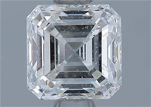 Picture of Natural Diamond 0.84 Carats, Asscher with  Cut, I Color, VVS1 Clarity and Certified by GIA