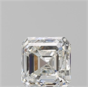 Diamante Natural 0.90 quilates, Asscher , Color H, claridad VVS1 y certificado GIA
