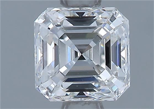 Picture of Natural Diamond 0.72 Carats, Asscher with  Cut, F Color, VVS1 Clarity and Certified by GIA