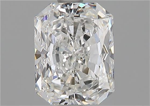 Picture of Natural Diamond 1.53 Carats, Radiant with  Cut, F Color, VS1 Clarity and Certified by GIA