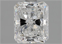 Natural Diamond 1.51 Carats, Radiant with  Cut, D Color, VS1 Clarity and Certified by GIA