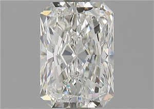 Picture of Natural Diamond 1.50 Carats, Radiant with  Cut, I Color, VVS2 Clarity and Certified by GIA