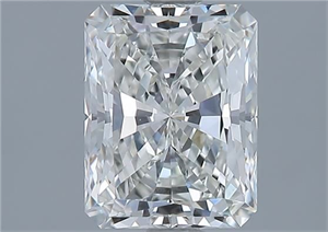 Picture of Natural Diamond 1.50 Carats, Radiant with  Cut, I Color, VVS1 Clarity and Certified by GIA