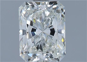 Picture of Natural Diamond 1.50 Carats, Radiant with  Cut, I Color, VVS1 Clarity and Certified by GIA