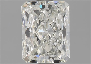 Picture of Natural Diamond 1.50 Carats, Radiant with  Cut, I Color, VVS1 Clarity and Certified by GIA