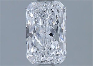 Picture of Natural Diamond 1.01 Carats, Radiant with  Cut, D Color, VS2 Clarity and Certified by GIA