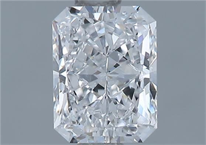 Picture of Natural Diamond 0.90 Carats, Radiant with  Cut, D Color, SI1 Clarity and Certified by GIA